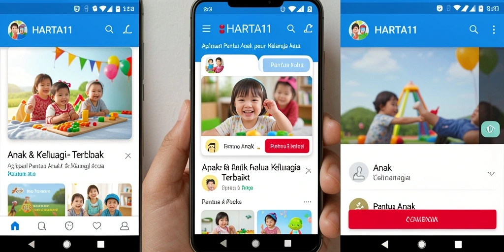 Antarmuka HARTA11 yang intuitif untuk memantau aktivitas anak.
