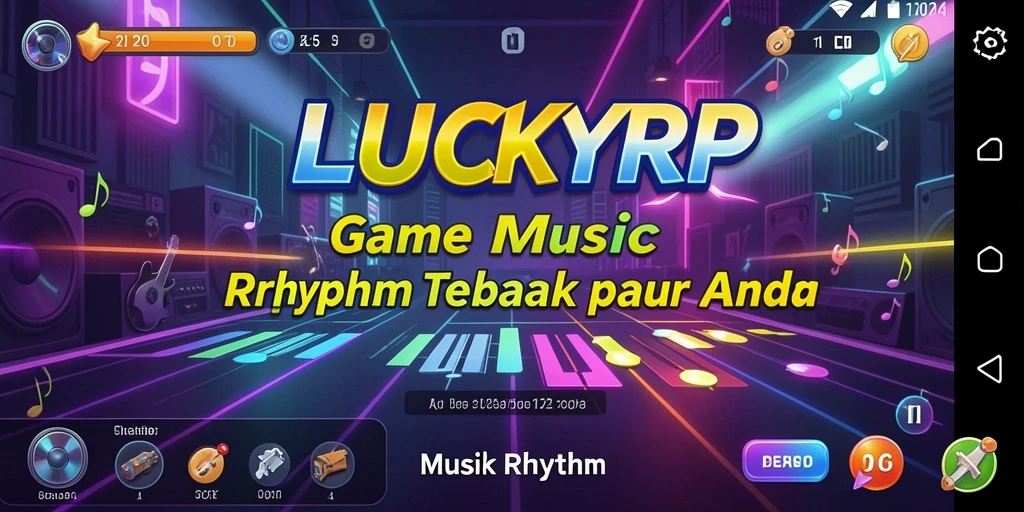 Tampilan antarmuka gameplay LUCKYRP yang menarik dan interaktif.