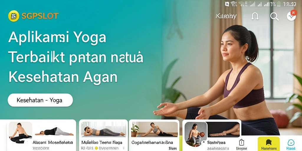 Tampilan antarmuka aplikasi Yoga SGPSLOT yang interaktif dan menarik.