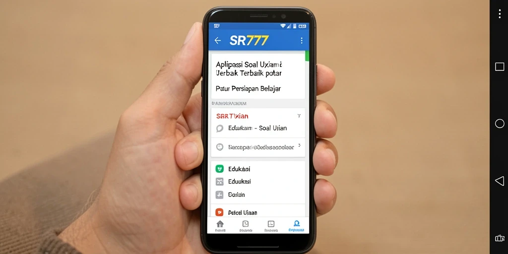 Tampilan antarmuka SR777 yang menarik untuk Soal Ujian.