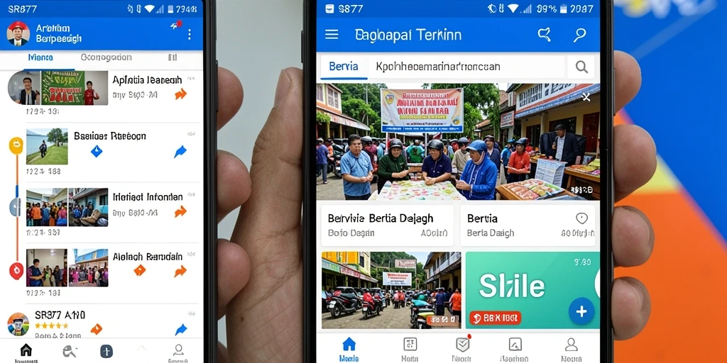 Tampilan antarmuka aplikasi SR877 yang user-friendly dan intuitif.