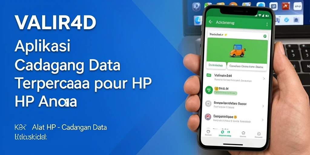 Tampilan antarmuka VALIR4D yang ramah pengguna untuk cadangan data.